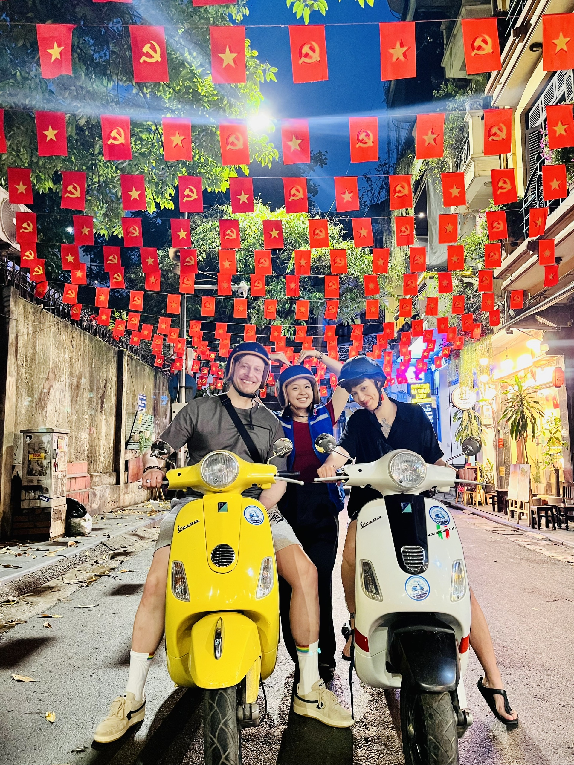 Hanoi Vespa After Dark Tour: Explore Night Life with Street Food, Lively Rides & Fun